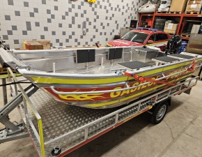 Gasilski večnamenski aluminijasti čoln - PGD Postojna
