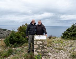 Direktor Parka Janko Boštjančič in gostitelj Želko Šižgorič. Foto: Boštjan Kurent