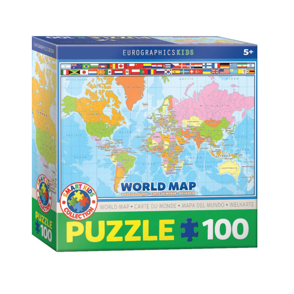 Puzzle zemljevid sveta