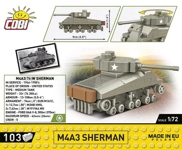 COBI-3089 M4A3 Sherman - Image 5